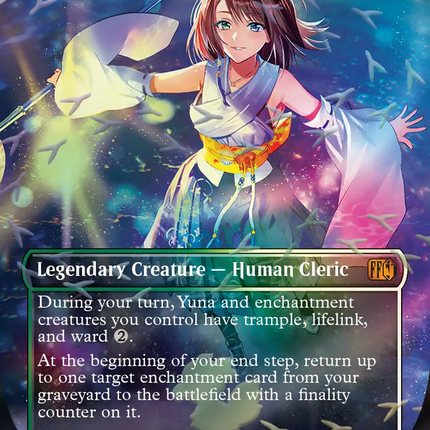 Yuna, Hope of Spira (Borderless) (Chocobo Track Foil) [FINAL FANTASY]