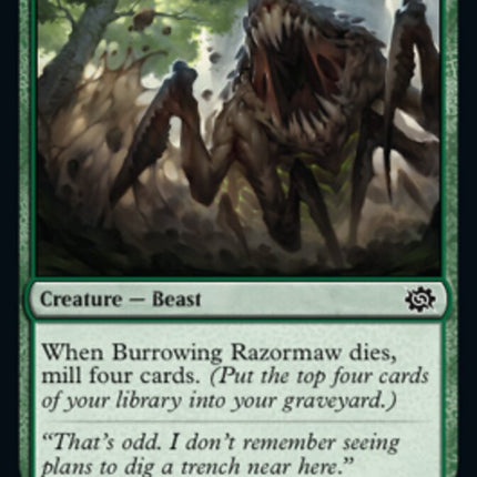 Burrowing Razormaw [The Brothers' War]