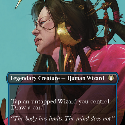 Azami, Lady of Scrolls (Borderless Profile) [Commander Masters]