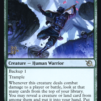 Doomskar Warrior [March of the Machine Prerelease Promos]