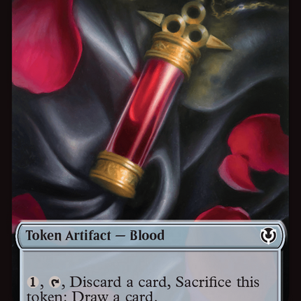 Zombie (0010) // Blood Double-Sided Token [Innistrad Remastered Tokens]