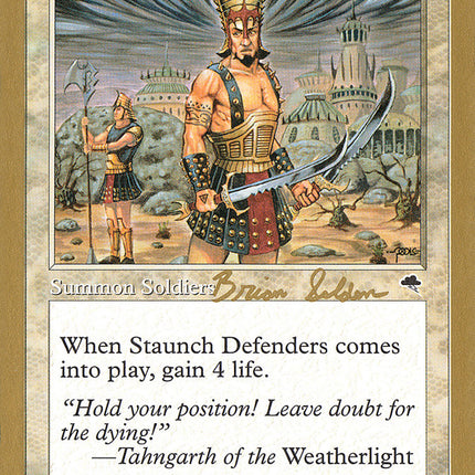 Staunch Defenders (Brian Selden) (SB) [World Championship Decks 1998]
