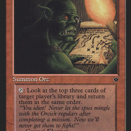 Orcish Spy (Pete Venters) [Fallen Empires]