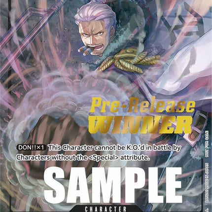 Smoker (Pre-Release) [Winner] [One Piece Promotion Cards]