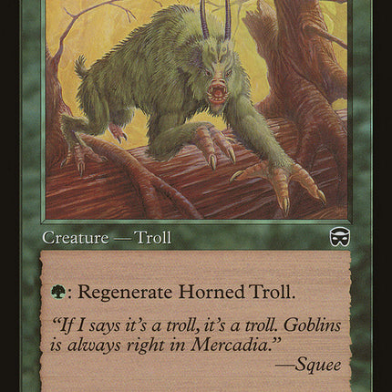 Horned Troll [Mercadian Masques]