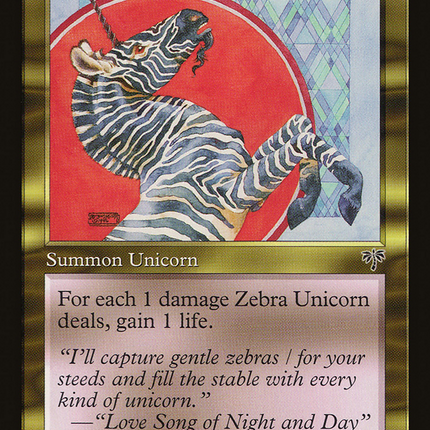 Zebra Unicorn [The List]