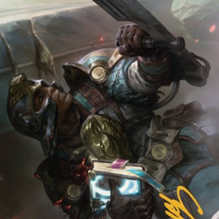 Retrieval Agent Art Card (Gold-Stamped Signature) [The Brothers' War Art Series]