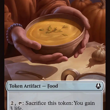 Food (0020) // Ally (0007) Double-Sided Token [Avatar: The Last Airbender Tokens]