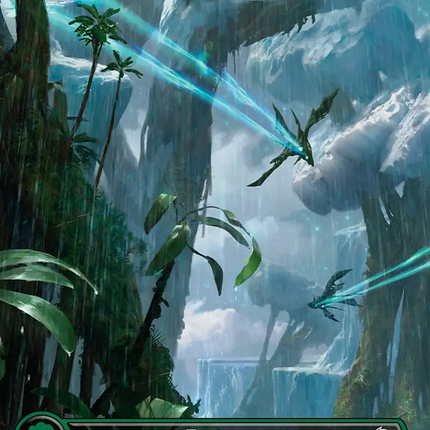 Forest (0371) (Borderless) (Galaxy Foil) [Edge of Eternities]
