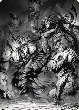 Vraska, Betrayal's Sting Art Card [Phyrexia: All Will Be One Art Series]