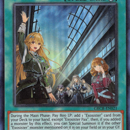 Exosister Pax [GRCR-EN021] Ultra Rare