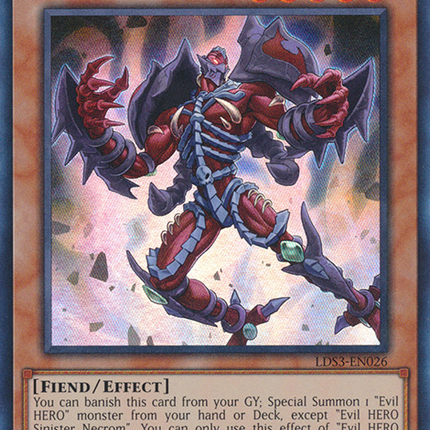 Evil HERO Sinister Necrom [LDS3-EN026] Ultra Rare
