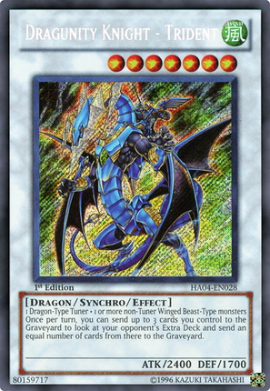 Dragunity Knight - Trident [HA04-EN028] Secret Rare