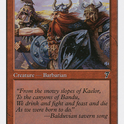 Balduvian Barbarians [Seventh Edition]