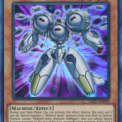 Meklord Army Deployer Obbligato [LED7-EN019] Super Rare