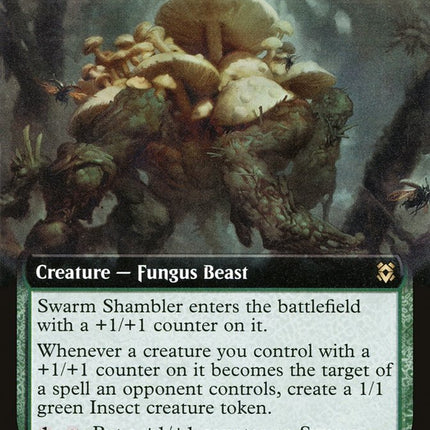 Swarm Shambler (Extended Art) [Zendikar Rising]
