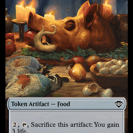 Assassin // Food Double-Sided Token [Outlaws of Thunder Junction Commander Tokens]