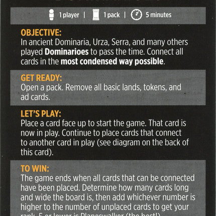 Dominarioes (Magic Minigame) [Dominaria United Minigame]