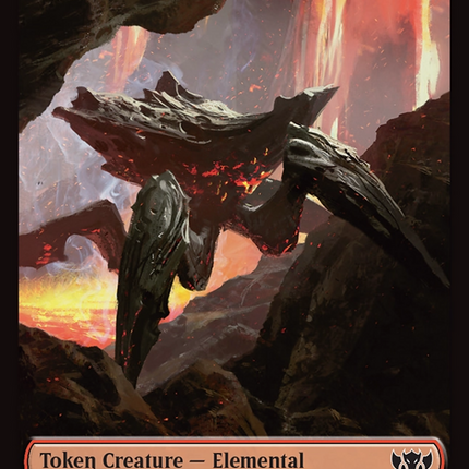 Elemental (0016) // Gold Double-Sided Token [Tarkir: Dragonstorm Commander Tokens]