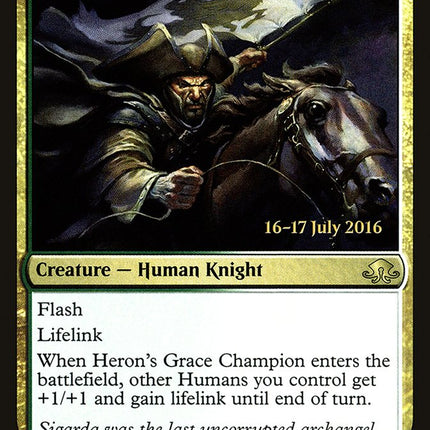 Heron's Grace Champion [Eldritch Moon Prerelease Promos]