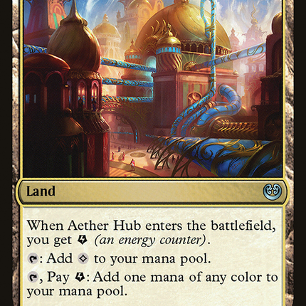 Aether Hub (Ripple Foil) [Modern Horizons 3 Commander]