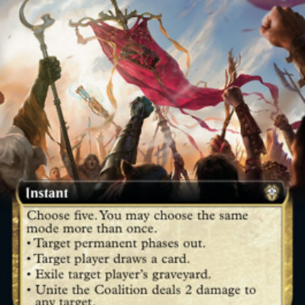 Unite the Coalition (Extended Art) [Dominaria United Commander]
