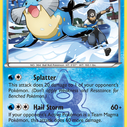 Team Aqua's Sealeo (4/34) [XY: Double Crisis]