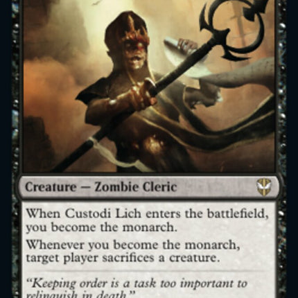 Custodi Lich [Streets of New Capenna Commander]