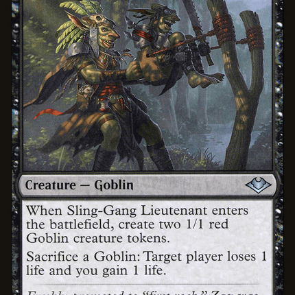 Sling-Gang Lieutenant [The List]