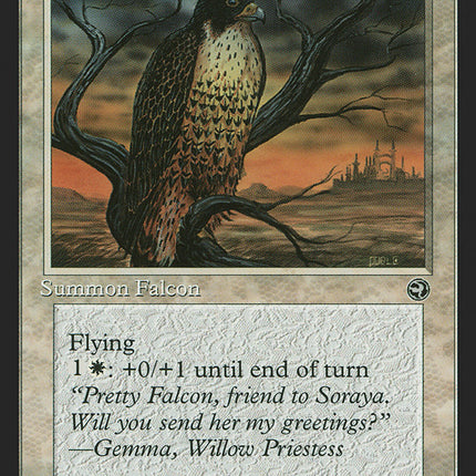 Mesa Falcon (Gemma Flavor Text) [Homelands]