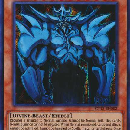 Obelisk the Tormentor [CT13-EN002] Secret Rare