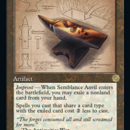 Semblance Anvil (Retro Schematic) [The Brothers' War Retro Artifacts]
