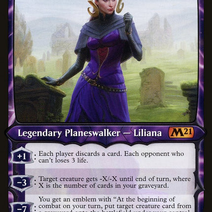 Liliana, Waker of the Dead (Showcase) [Core Set 2021]