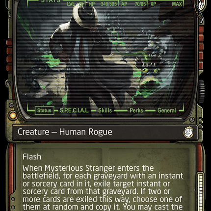 Mysterious Stranger (Showcase) (Surge Foil) [Fallout]
