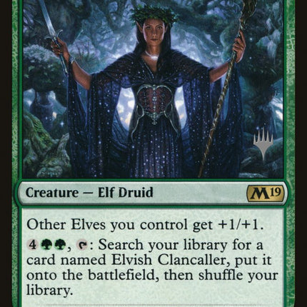 Elvish Clancaller (Promo Pack) [Core Set 2019 Promos]