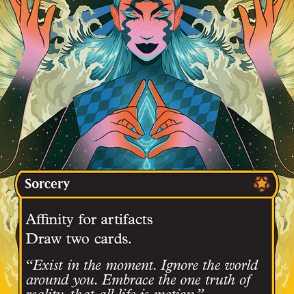 Thoughtcast (Borderless) (First-Place Foil) [Aetherdrift Special Guests]
