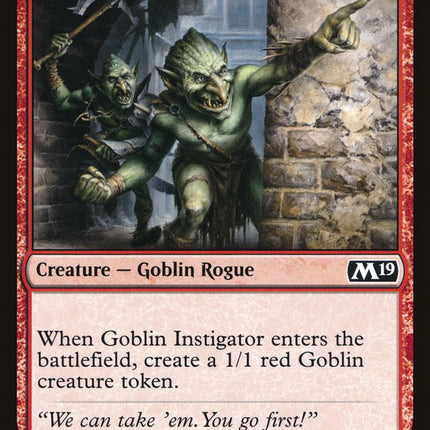 Goblin Instigator [Core Set 2019]