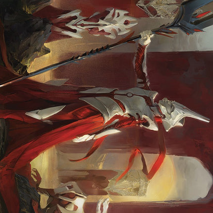 Porcelain Zealot Art Card (Gold-Stamped Signature) [Phyrexia: All Will Be One Art Series]