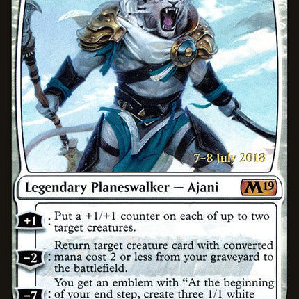 Ajani, Adversary of Tyrants [Core Set 2019 Prerelease Promos]