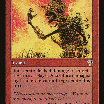 Incinerate [The List]