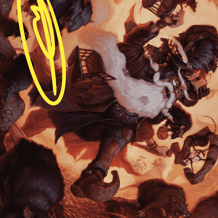 Tattered Ratter Art Card (Gold-Stamped Signature) [Wilds of Eldraine Art Series]