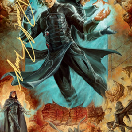Jace, Mirror Mage 2 Art Card (Gold-Stamped Signature) [Zendikar Rising Art Series]