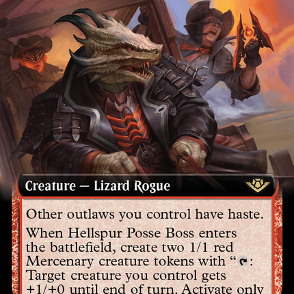 Hellspur Posse Boss (Extended Art) [Outlaws of Thunder Junction]