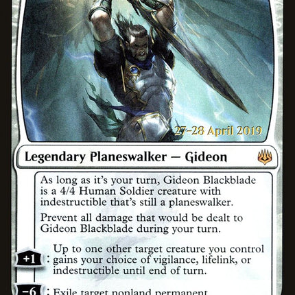 Gideon Blackblade [War of the Spark Prerelease Promos]