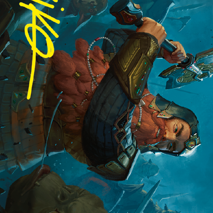 Gimli, Counter of Kills Art Card (10/81) (Gold-Stamped Signature) [The Lord of the Rings: Tales of Middle-earth Art Series]