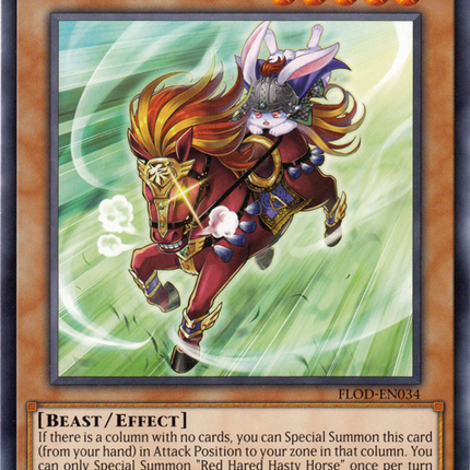 Red Hared Hasty Horse [FLOD-EN034] Short Print