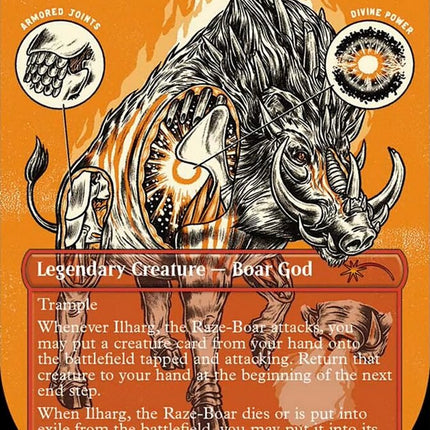 Ilharg, the Raze-Boar (Borderless Foil Etched) [Secret Lair Drop Series]