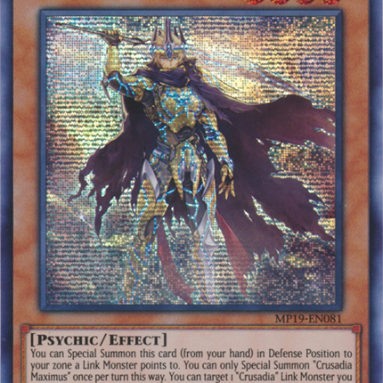 Crusadia Maximus [MP19-EN081] Prismatic Secret Rare