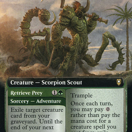 Tlincalli Hunter // Retrieve Prey (Extended Art) [Commander Legends: Battle for Baldur's Gate]