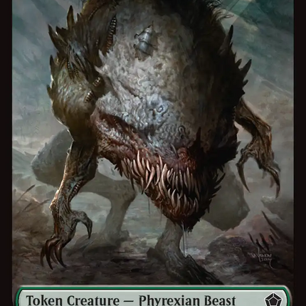Thopter // Phyrexian Germ Double-Sided Token [Foundations Commander Tokens]